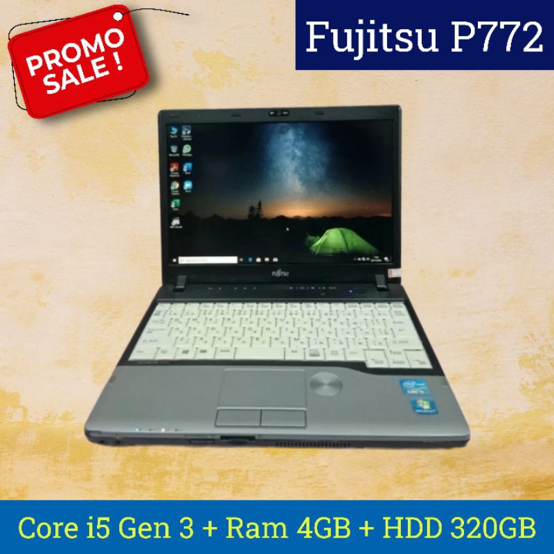 Laptop Fujitsu Lifebook P772 Core i5 Gen 3 Ram 16GB SSD 256GB