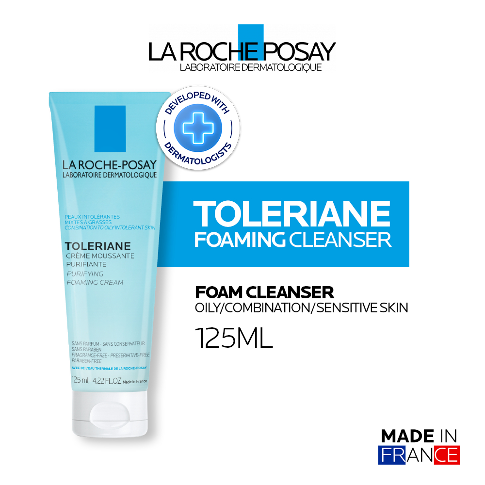 La Roche Posay Toleriane Foaming Cleanser 125ml - Facial Wash Kulit Berminyak/ Kombinasi/ Sensitif