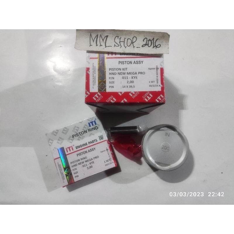 piston kit megapro new verza iti oversize std 50 100