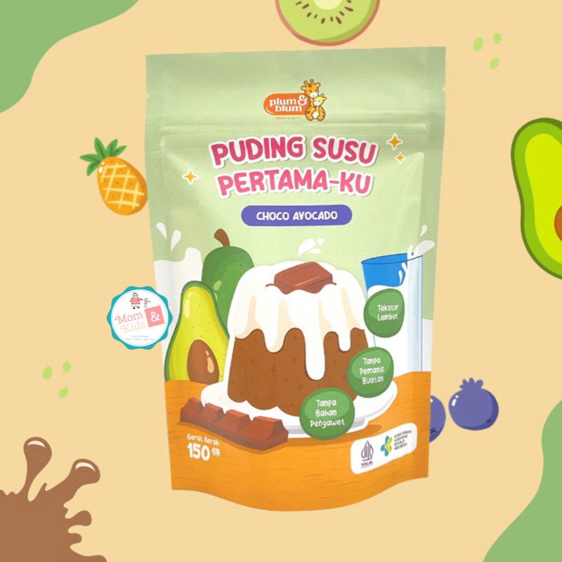 Plum &amp; Blum Silky Pudding 150gr | Puding Susu Buah | Snack MPASI Bayi Anak