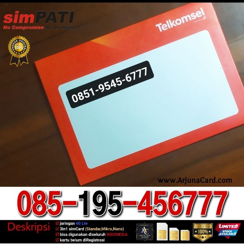 Nomor Cantik simpati as loop 777 kartu perdana telkomsel 4G