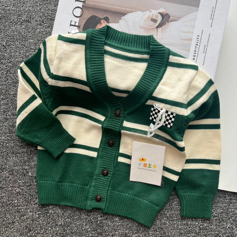 geino cardi stripe | cardigan anak