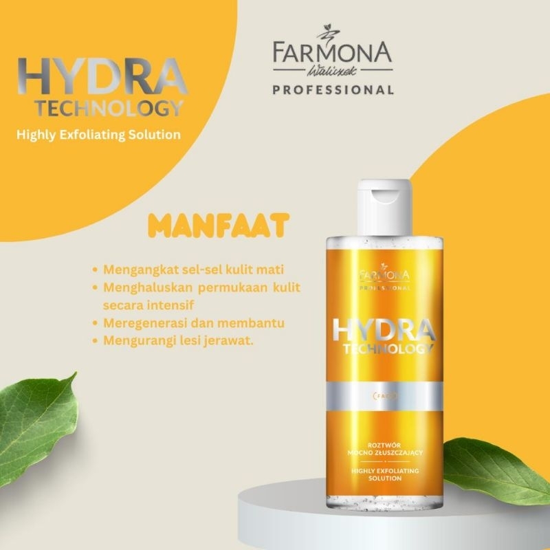 Cairan Silk peel/Hydra Booster Peel Farmona Hydra Technology Highly Exfoliation Solution