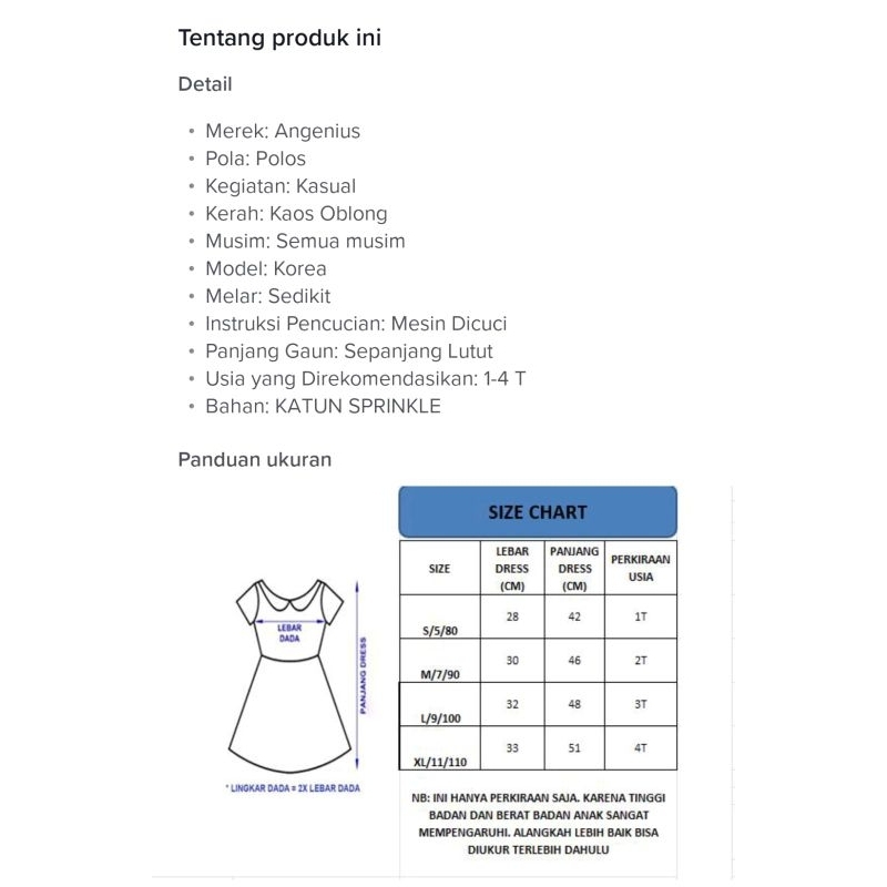 Dress Anak Import - Baju Anak Impor - Dress Anak Perempuan Lucu - Dress Anak Perempuan Impor