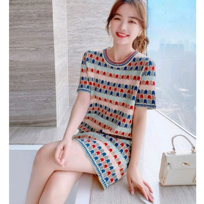 2859 Baju minidress LOOSE mini dress pendek Korea Korean style wanita premium import baju mini dress