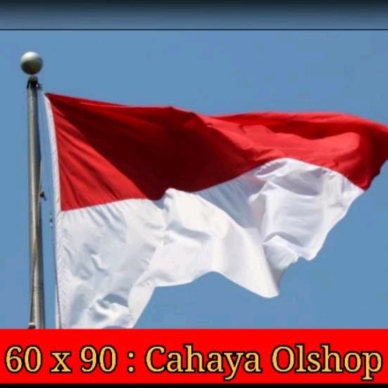 BENDERA MERAH PUTIH SATIN / BENDERA MERAH PUTIH PREMIUM 60 X 90 CM / BENDERA MERAH PUTIH SATIN PREMI