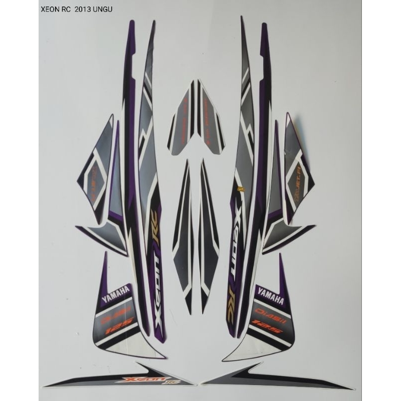 STRIPING List Body YAMAHA XEON RC Th 2013/Ungu