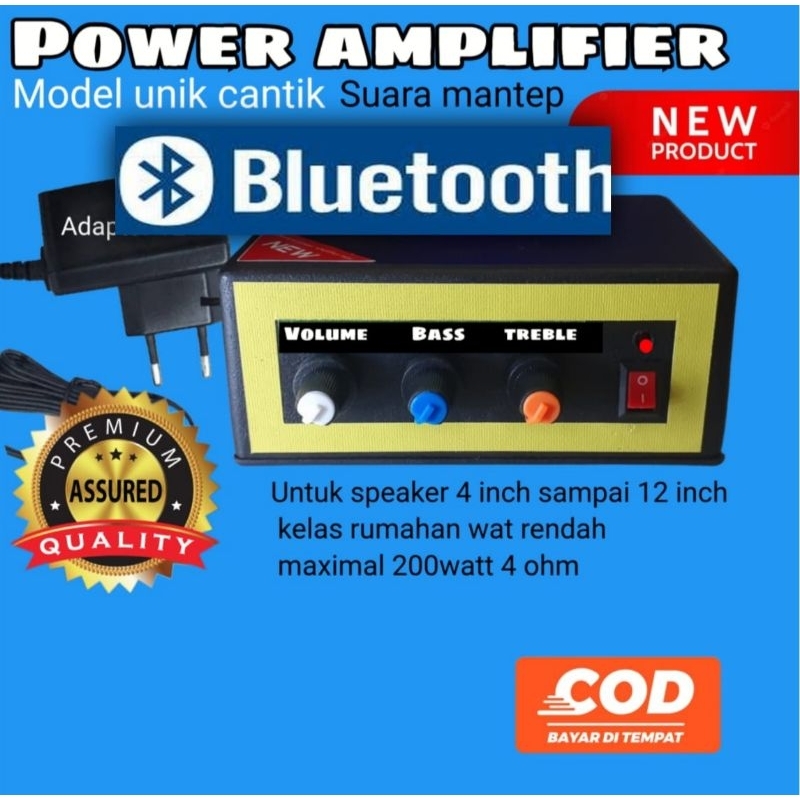 AMPLIFIER MINI BASS TREBLE VOLUME 12 VOLT