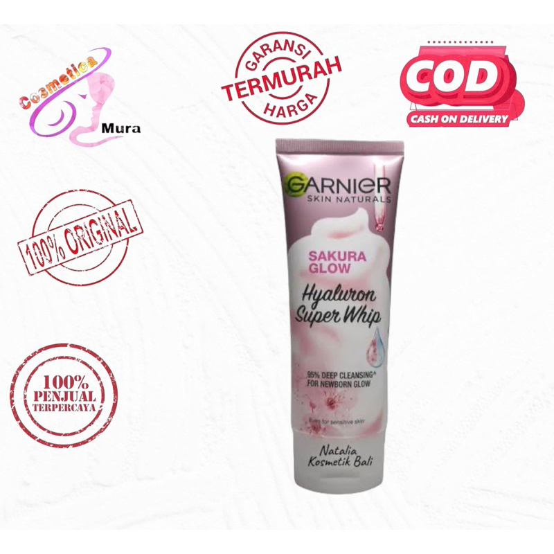 [ whip foam 50 gr] garnier sakura glow hyaluron whip foam || sabun whip garnier 50 gram