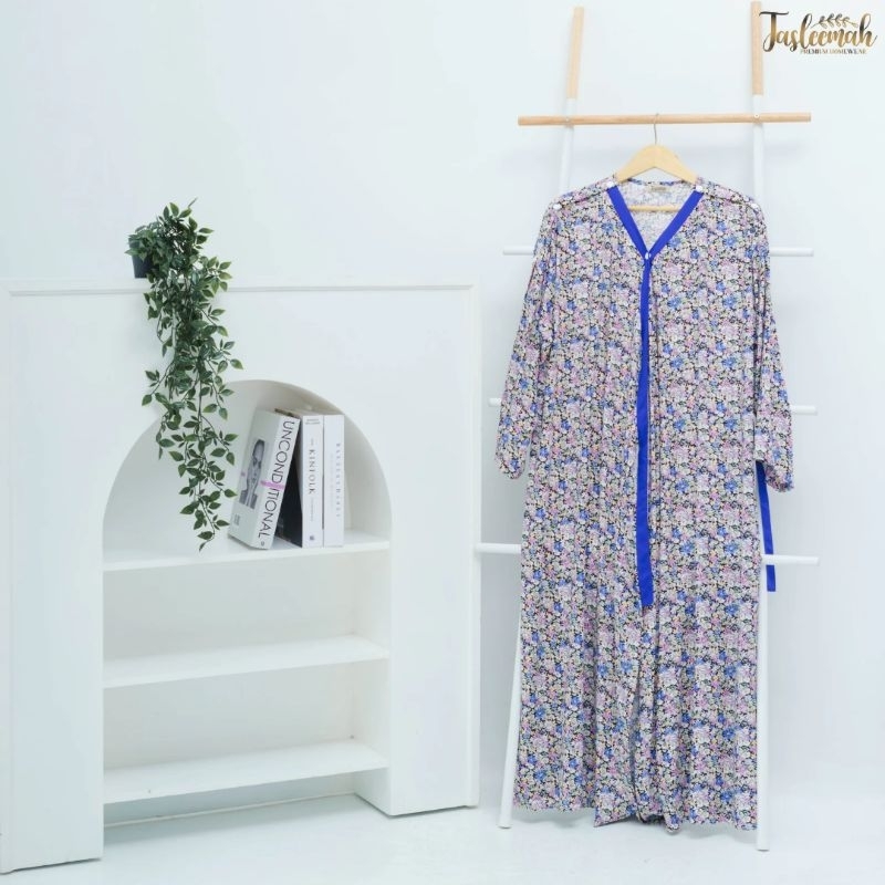 [BAJU INFUS &amp; MELAHIRKAN ] Kimono Dress Rayon Premium / Cey Airflow Crinkle Lengan Panjang | Baju Hamil Menyusui | Baju Melahirkan | Baju Pasien