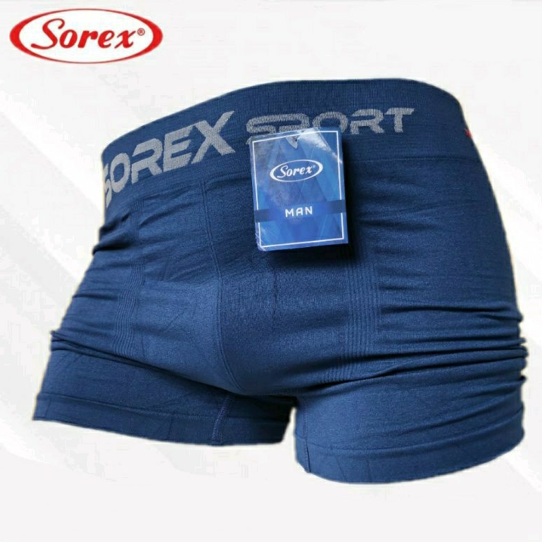 Celana Dalam PRIA Segiempat SOREX Jumbo (XL-XXL) - (M- L) RAJUT Karet BOXER Jumbo CD Seamles PRIA Per 1 Pc