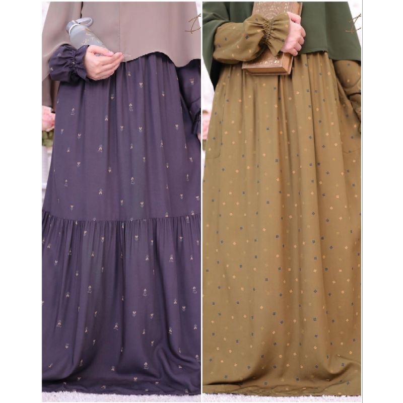Ditsy Nightgown Edisi Maret 2023 | Anika Onyx | Evra Olive | by Ditsy Official