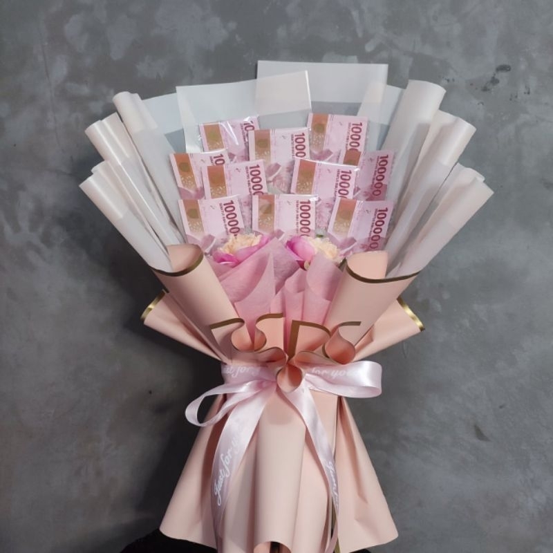 Buket Bouquet bunga wisuda pernikahan ulang tahun acara besar lainnya bisa request