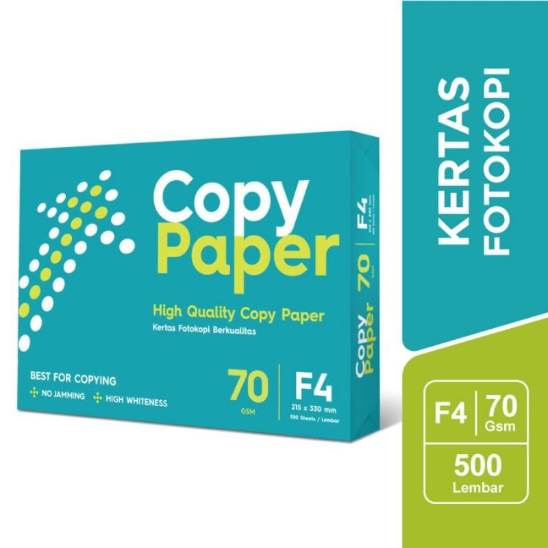 

1 Rim Kertas Copypaper F4 70 Gsm Copy Paper Fotokopi Print Fotocopy
