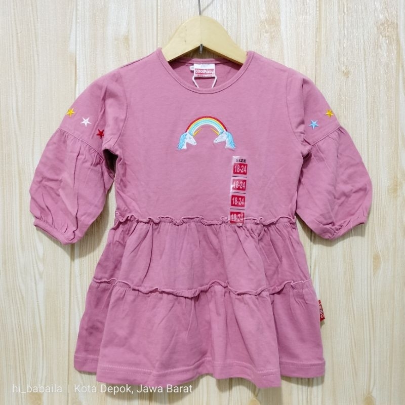 Cool Girl Dress Bayi dan Anak Perempuan Unicorn