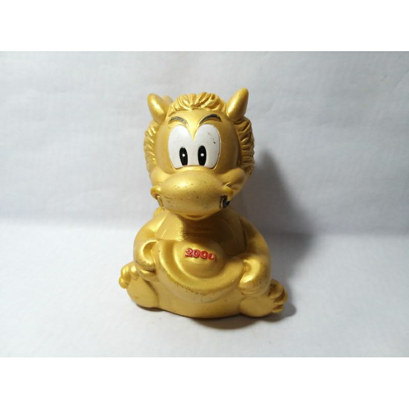 Celengan Gold Golden Lucky Naga Dragon Imlek CNY Liong Emas Hoki Lai Cuan Toko Laris Coin Bank Safe 