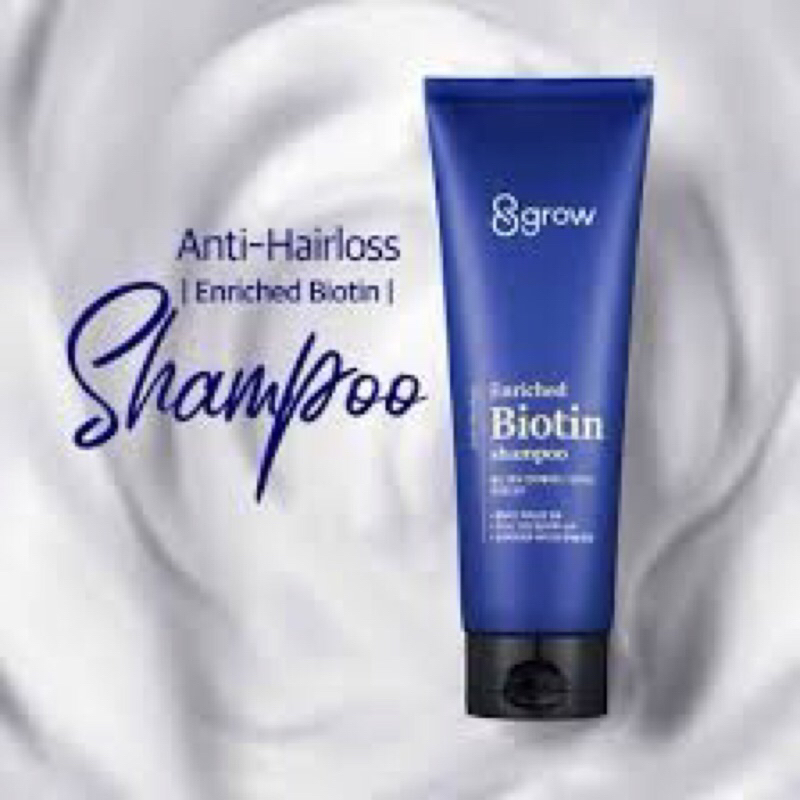(BPOM) 8 Grow Enriched Biotin Shampoo 220 Gr