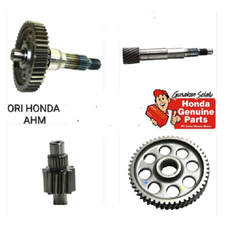 Gigi Rasio Gear Box  Set  Belakang Honda Beat FI Scoopy FI Vario FI Asli ORI Honda