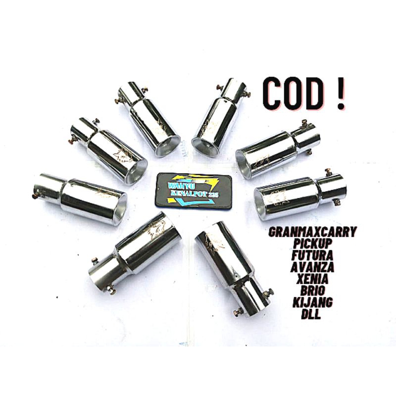 Knalpot Serigala Model Baut Khusus Mobil Bensin Granmax Carry Pick up Avanza dll