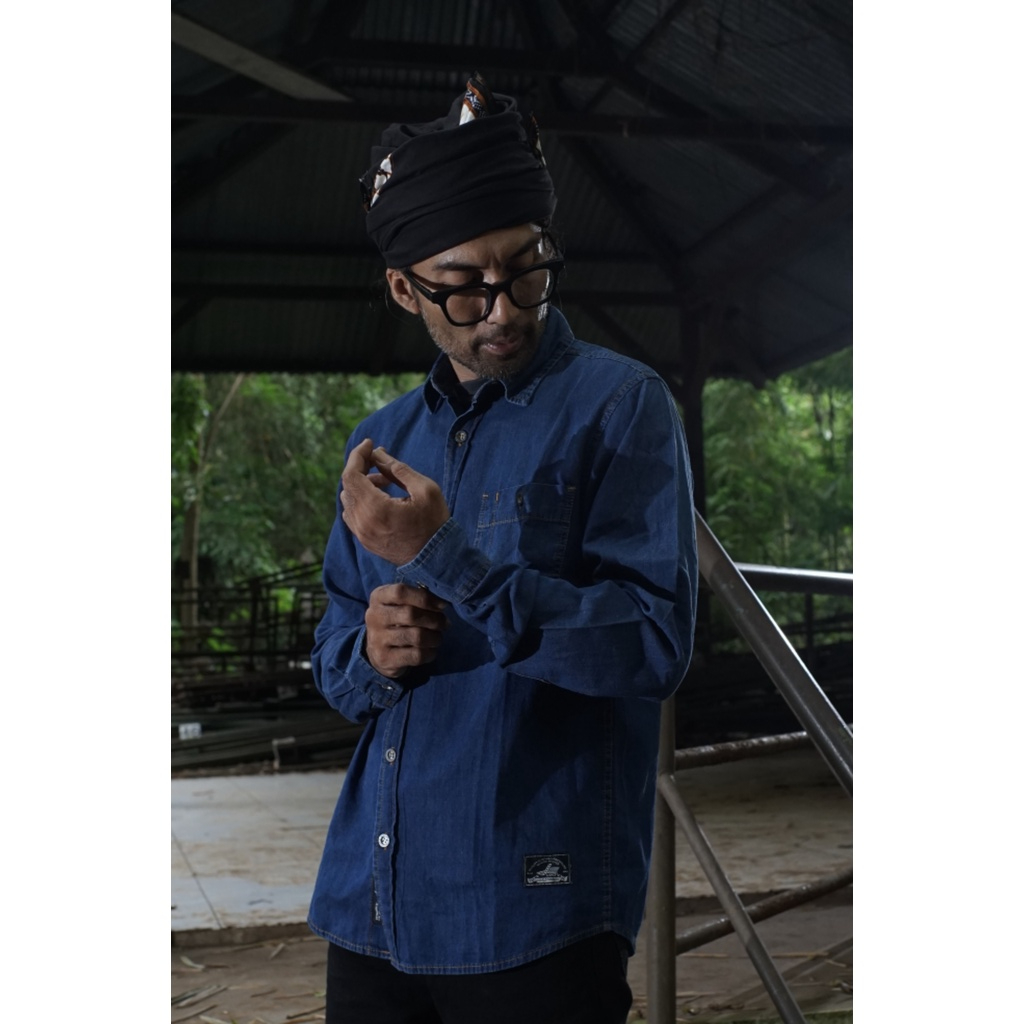 Lea kemeja denim original long slavee