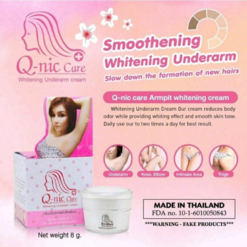 QNIC CARE WHITENING UNDERARM CREAM