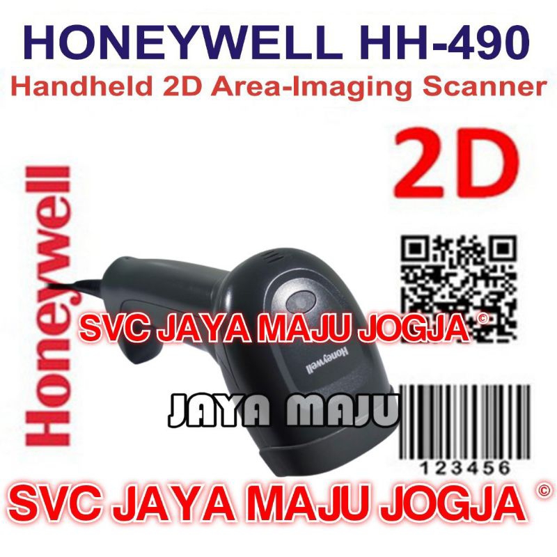 HONEYWELL  HH 490  -  USB  -  2D  1D  ||  BARCODE SCANNER - IMAGER - HANDHELD - AUTO SENSE SCAN  || 