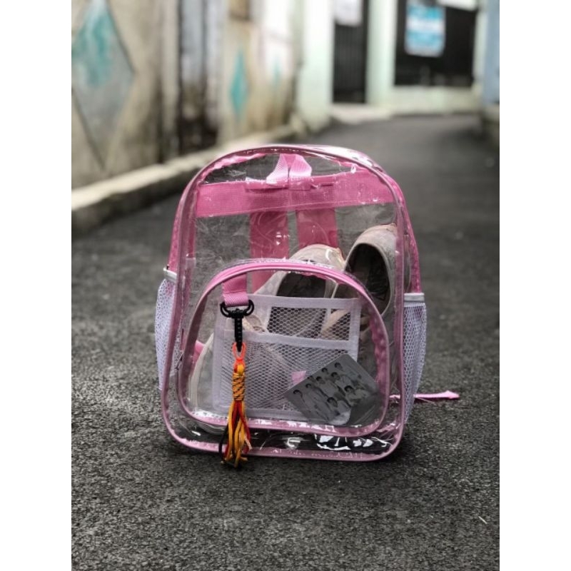 TAS RANSEL TRANSPARAN BAKCPACK ANAK SEKOLAH KONSER KEKINIAN