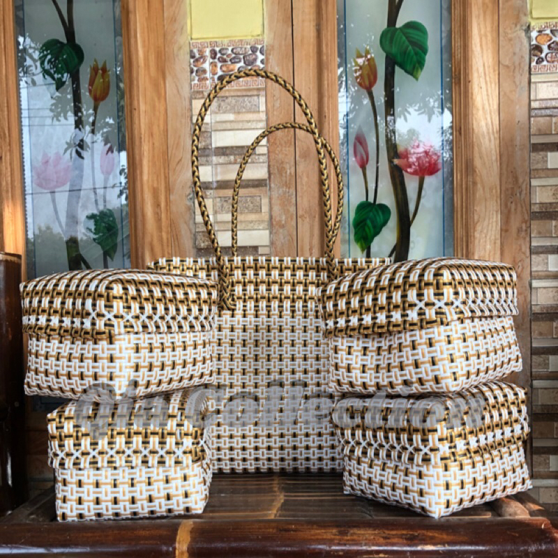 Tas set keben 4 harga promo/ set keben bali / canang sari / tas plastik murah