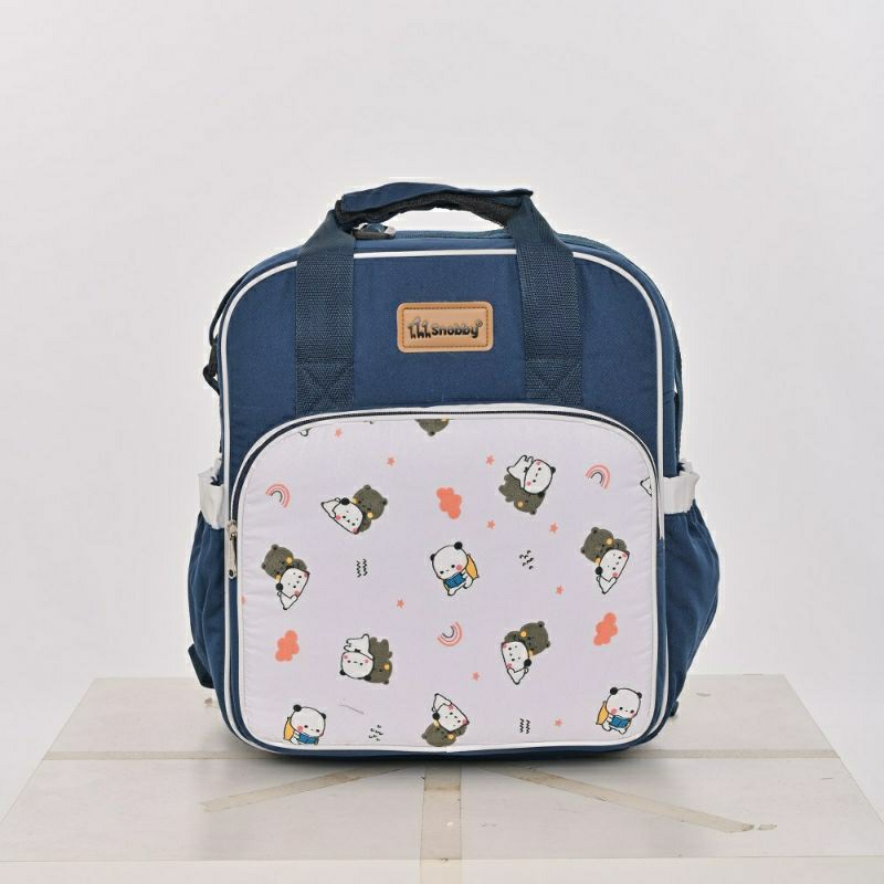 Snobby tas ransel bayi medium saku print bearly series SBT 7374