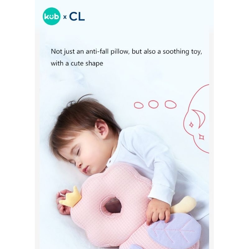 KUB x CL Bantal Pelindung Kepala Bayi - Anti Fall Pillow