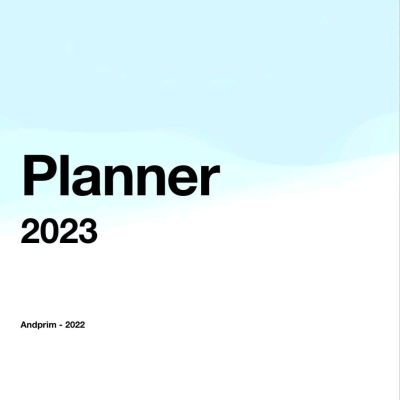 

DIGITAL PLANNER 2023 [BLUE THEME]
