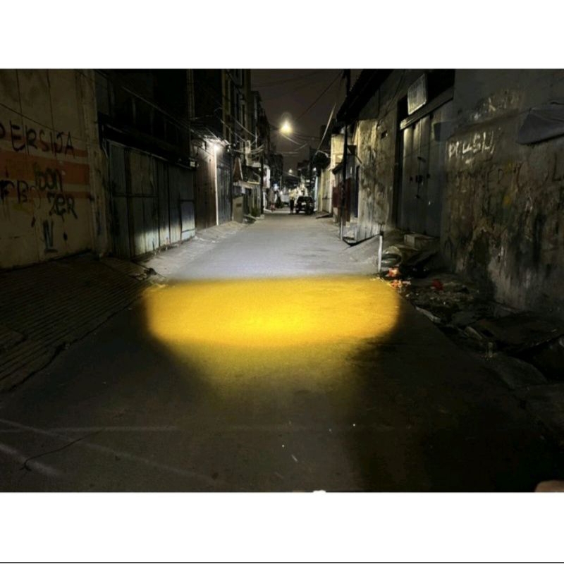 Lampu tembak sorot LED laser 3 mata / lampu tembak SQL 3 mata polos super terang