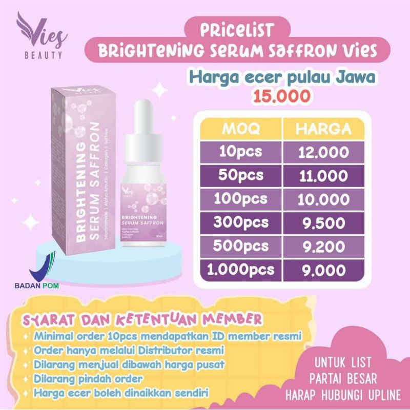 Serum Vies BPOM Kemasan Baru