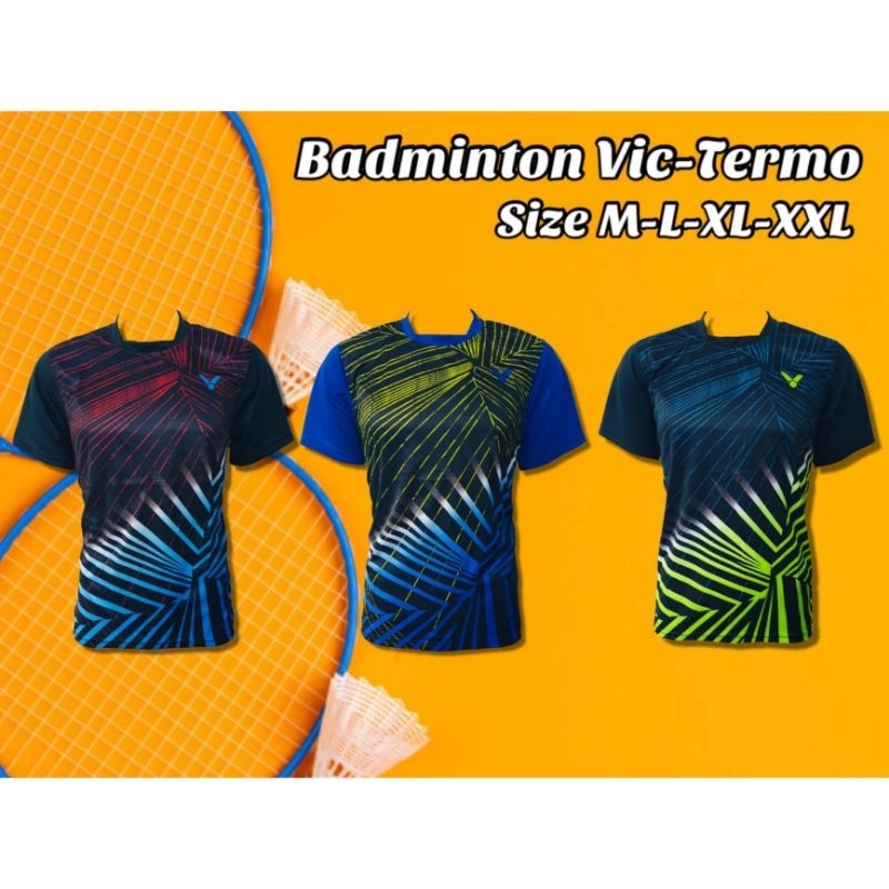 Baju Badminton Victor Termo - Kaos Badminton Victor - Jersey Badminton Victor - Baju Bulutangkis