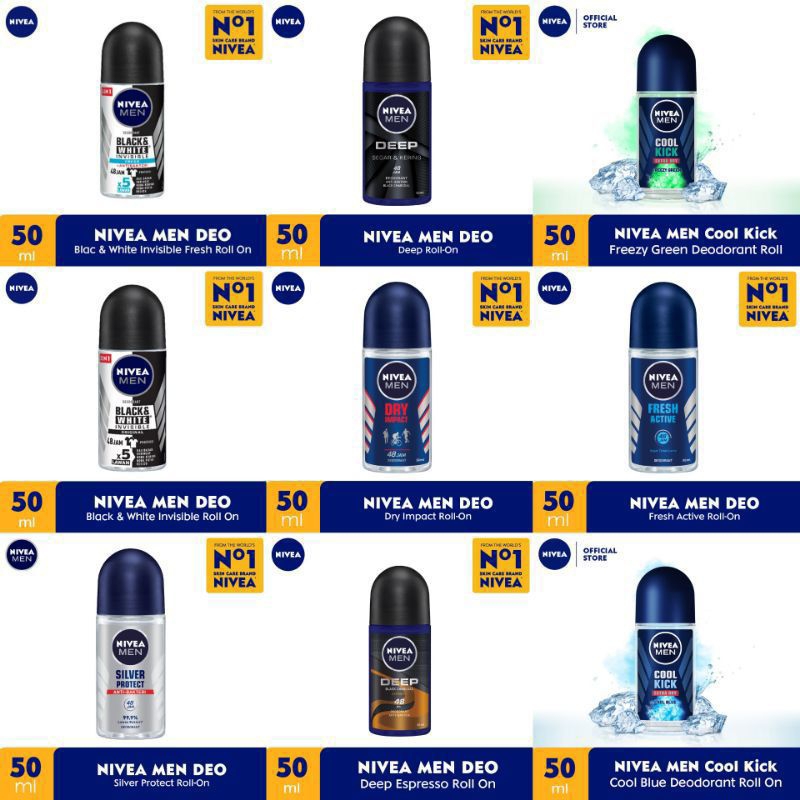 Nivea Men Cool Kick Roll On 50ml