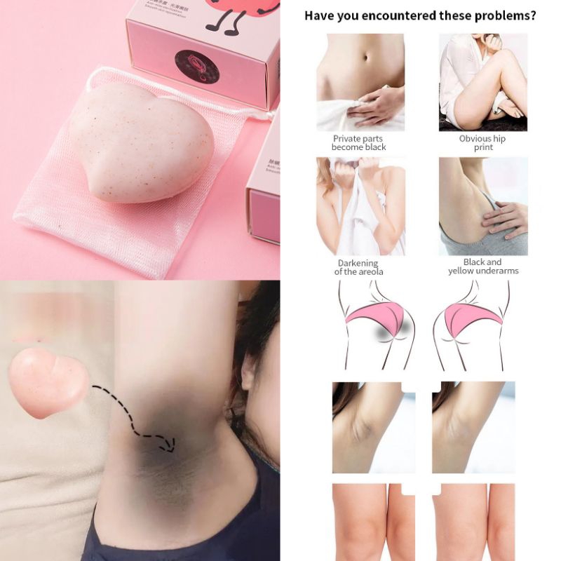 COD Peach Sabun Pemutih badan kulit wajah permanen Soap Whitening bleaching putih cerah original