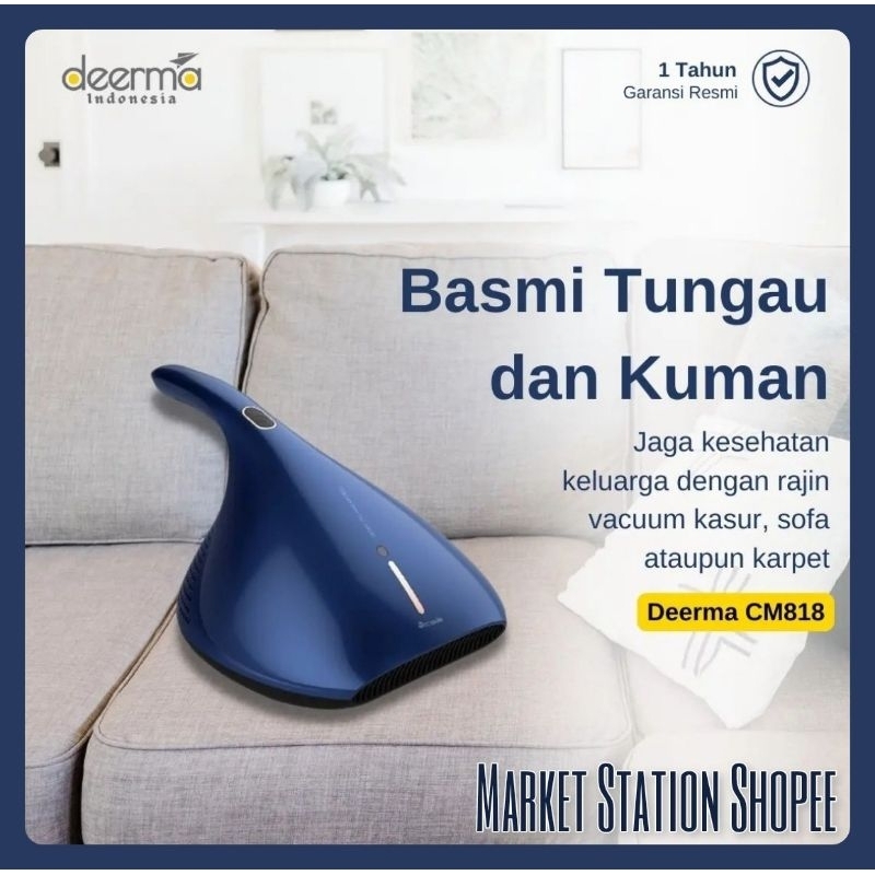Deerma CM800 Vacuum Cleaner UV-C Penyedot Debu Kasur Anti Tungau CM800/CM818/EX919