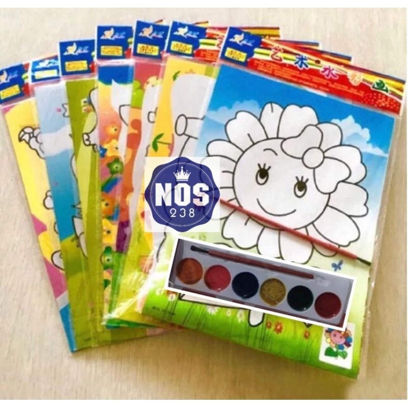 Mainan Mewarnai Cat Air Mainan Edukasi Anak