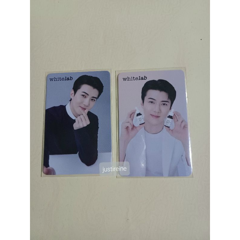 OFFICIAL Photocard Sehun EXO x Whitelab