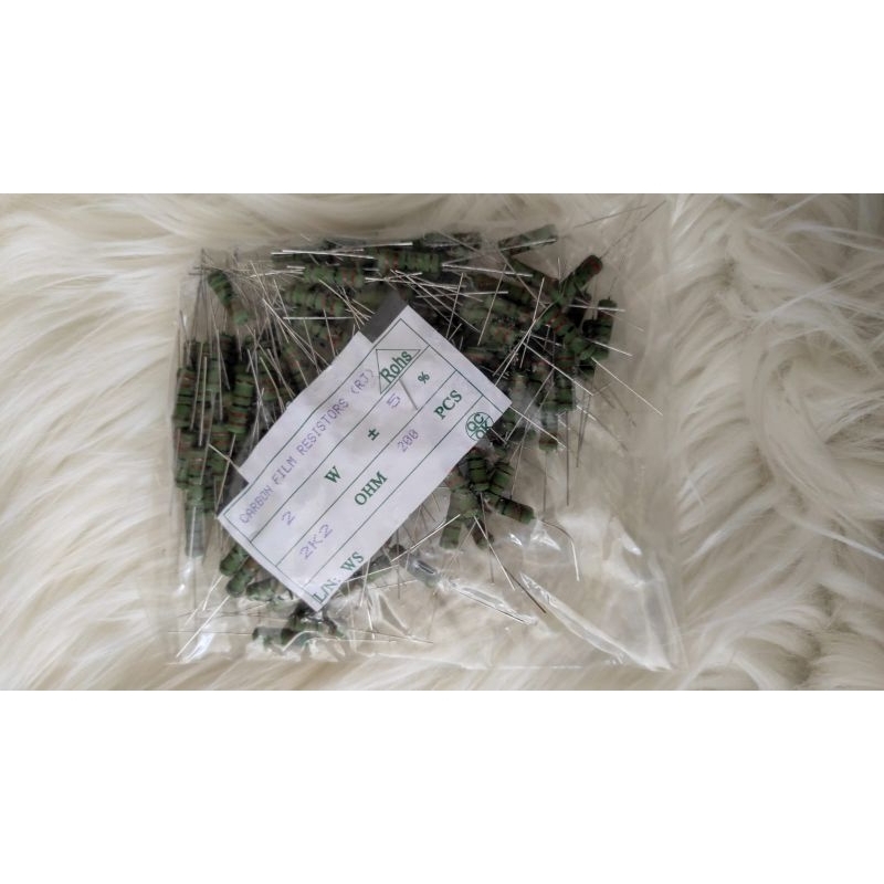 per 200 pcs resistor 2 watt 0,33 ohm 2K2 R 2w 0,33 dan 2k2