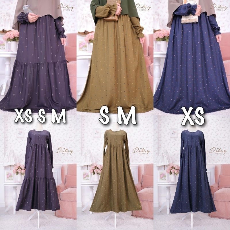 Nightgown by Ditsy (Series Maret 2023) Kayra Navy, Anika Onyx, Evra Olive