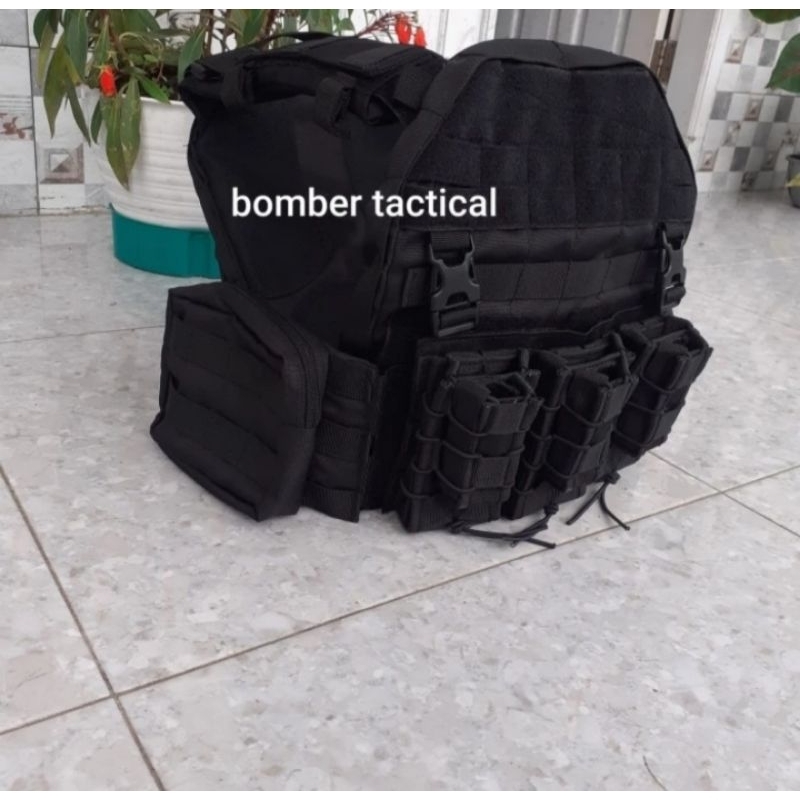 Body vest tactical / rompi j force tni polri