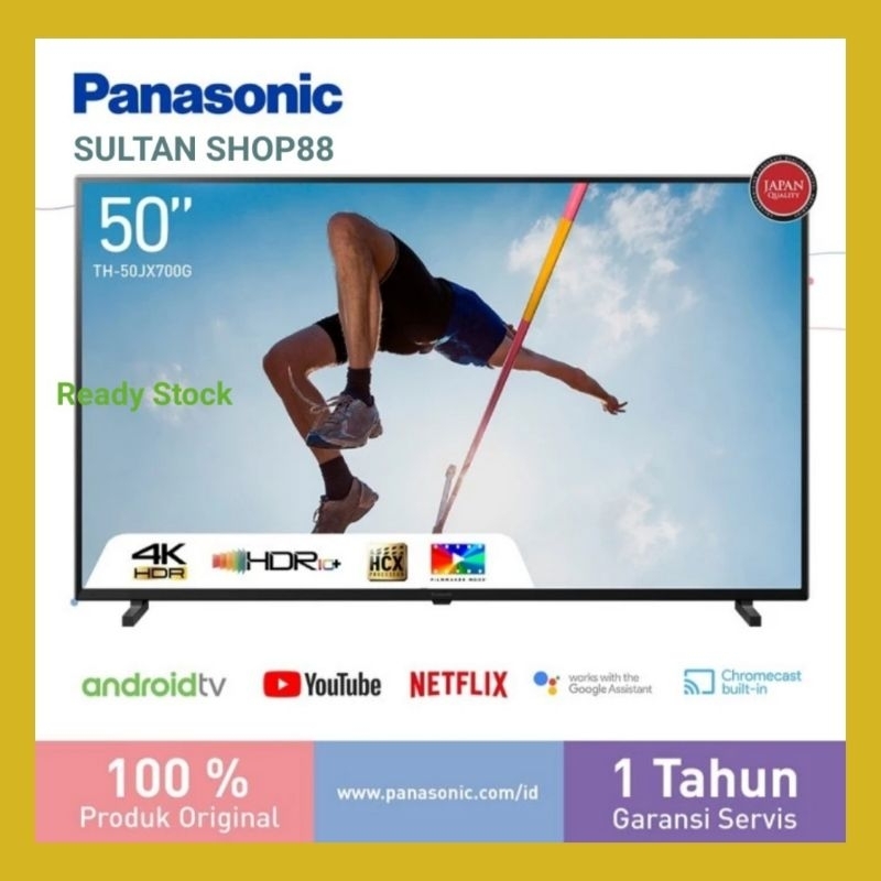 PANASONIC LED TV TH50JX700G 50 INCH ANDROID 4K UHD HDR DIGITAL TV