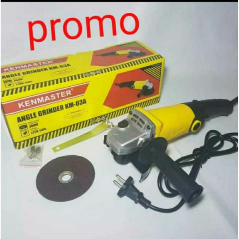 KENMASTER KM 03A  ANGLE  HAND GRINDER GRINDA  MESIN GERINDA