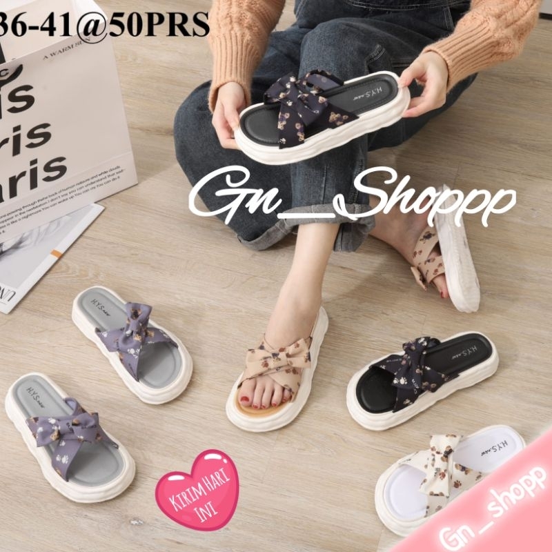 Sandal Selop Wanita Model PITA Polkadot Terbaru Hys 000-2