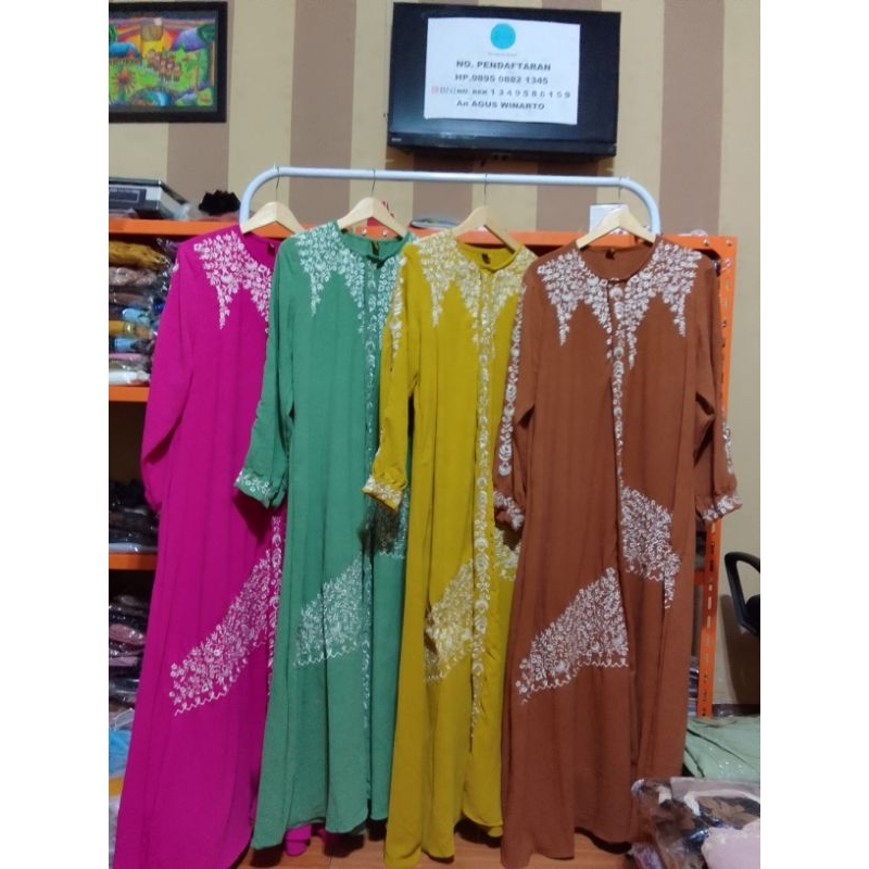 gamis abaya gamis mewah gamis bordir gamis syar'i