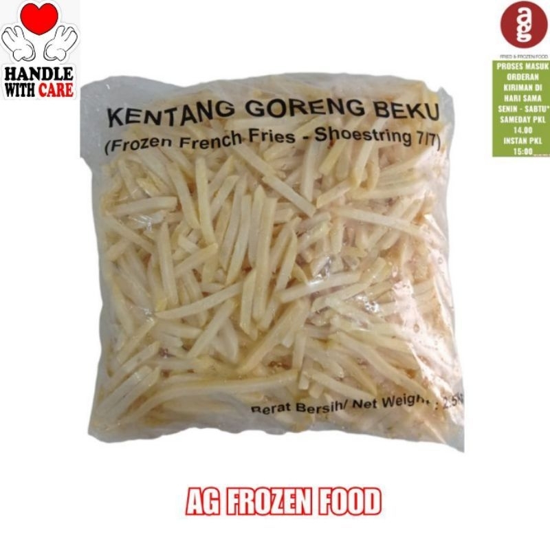 Hyfun shoestring kemasan curah Polos 2.5 Kg