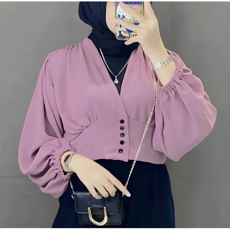 BIANCA SEMI OUTER  blouse maurin kringkel