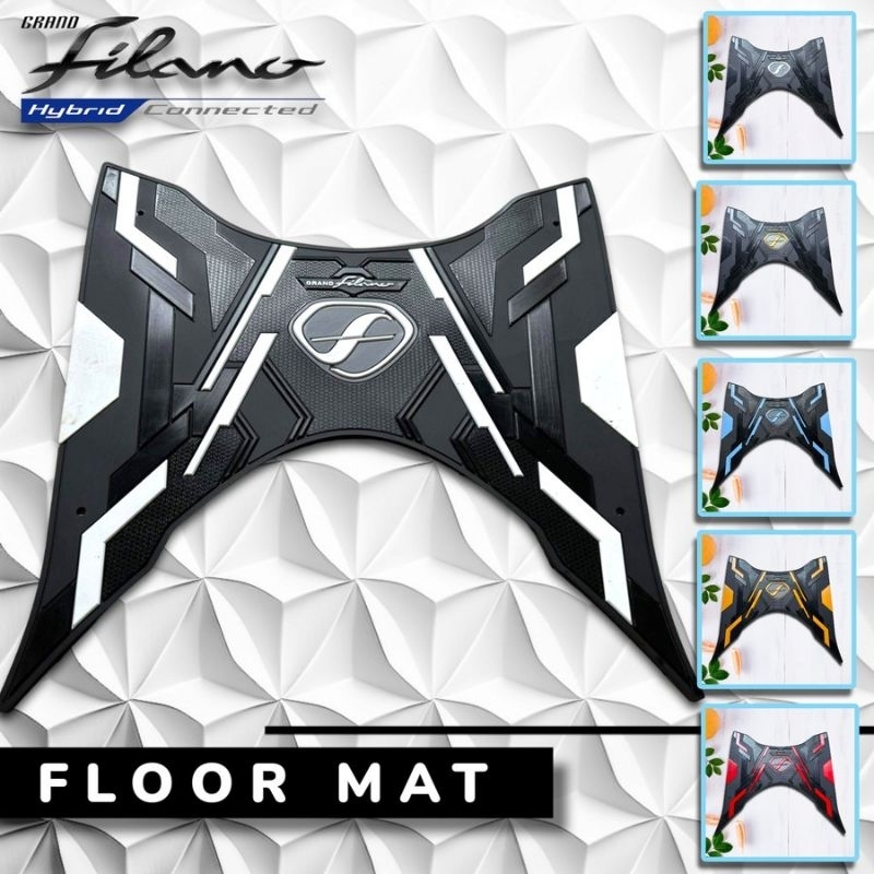 Karpet Grand filano motopad27 model V2 bordes pijakan kaki yamaha Grand filano V2