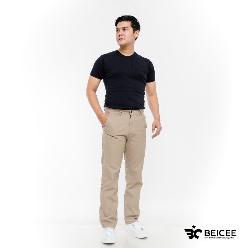 Celana Casual Pria Panjang Regular Fit Kanvas Premium